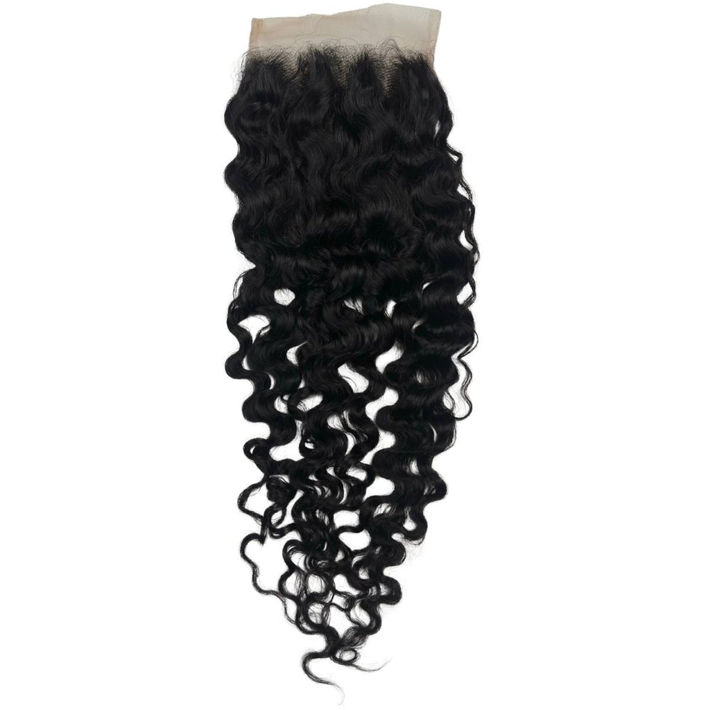 Burmese Curly 4x4 Swiss Lace Human Hair Closure - Private Label