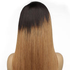 Chestnut Ombre Straight 13x4 Transparent Lace Front Wig - Private Label