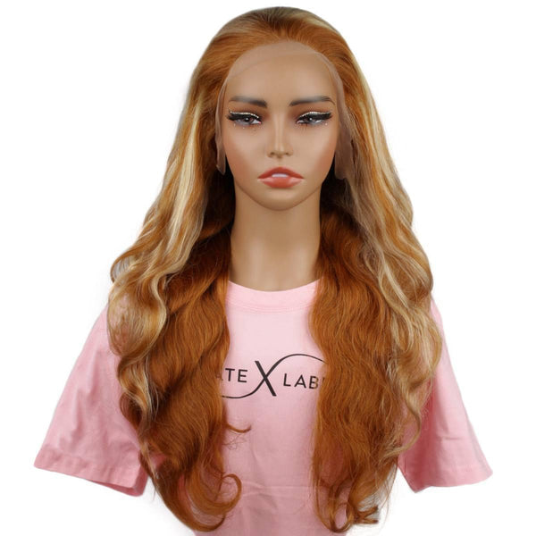 Perruque Femme Longueur Longue Blond Cuivré Clair - Neuf Avec étiquettes