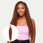 Copper Deep Wave Color 350 Bulk 100% Human Braiding Hair - Private Label