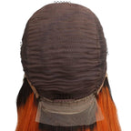 Copper Ombre Straight 13x4 Transparent Lace Front Wig - Private Label