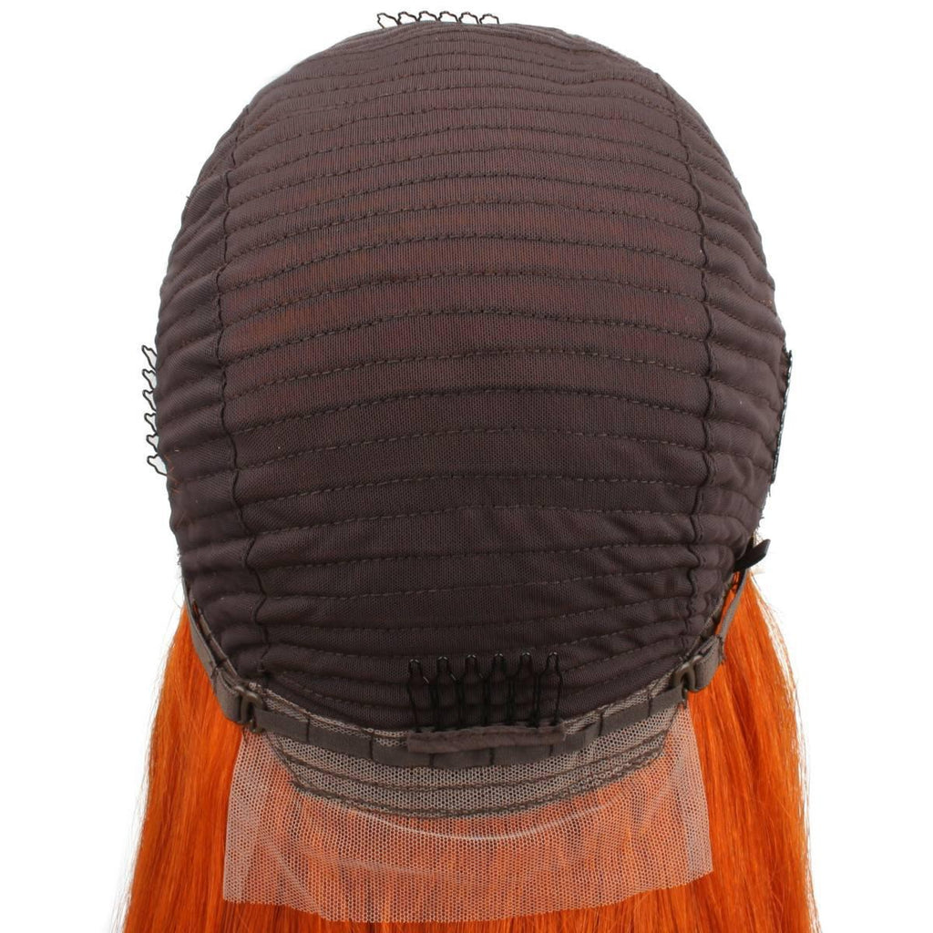 Copper Straight 13x4 Transparent Lace Front Wig - Private Label