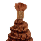 Copper Deep Wave Color 350 Bulk 100% Human Braiding Hair - Private Label