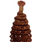 Copper Deep Wave Color 350 Bulk 100% Human Braiding Hair - Private Label
