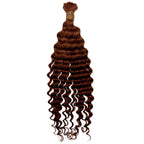 Copper Deep Wave Color 350 Bulk 100% Human Braiding Hair - Private Label