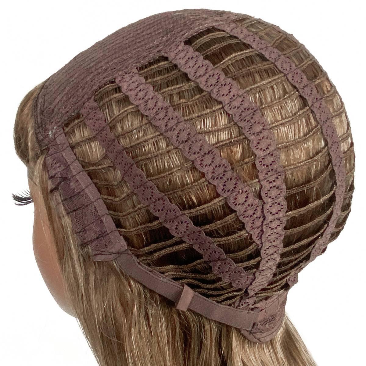 Dark Auburn Blonde Wavy 100% Human Hair Capless Bang Wig - Private Label