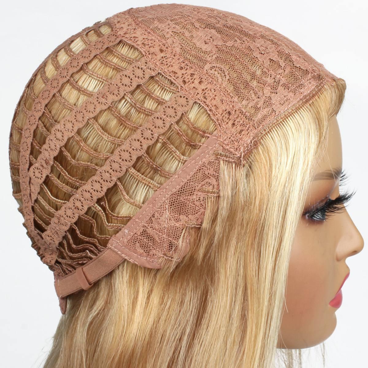 Dark Blonde Straight 100% Human Hair Capless Bang Wig - Private Label