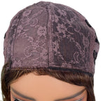 Medium Brown Straight 100% Human Hair Capless Bang Wig - Private Label