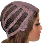 Medium Brown Straight 100% Human Hair Capless Bang Wig - Private Label