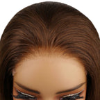 Dark Brown Glueless 5x5 HD Closure Bob 12" SALE - Private Label