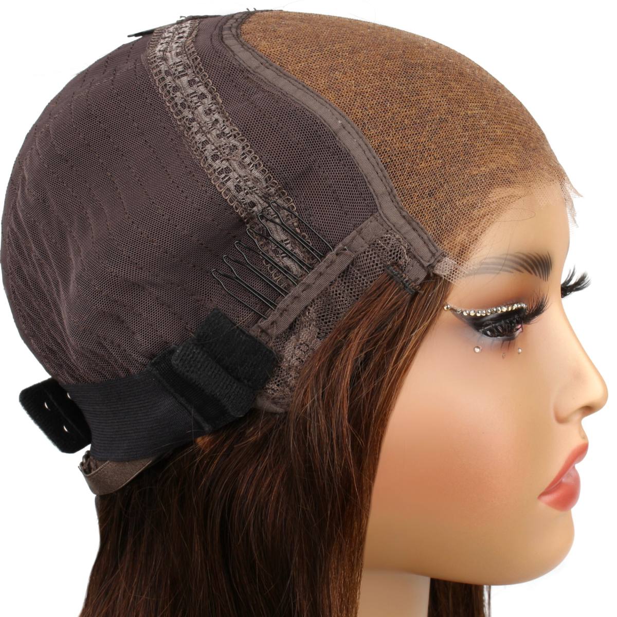 Dark Brown Glueless 5x5 HD Closure Bob 12" SALE - Private Label