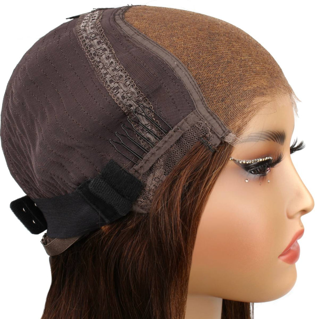 Dark Brown Glueless 5x5 HD Closure Bob 12" SALE - Private Label