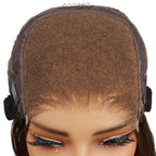 Dark Brown Glueless 5x5 HD Closure Bob 12" SALE - Private Label