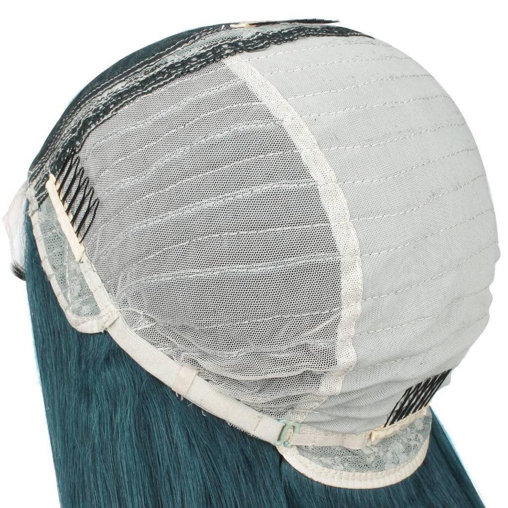 Dark Green Straight 5x5 Transparent Closure Wig - Private Label