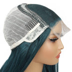 Dark Green Straight 5x5 Transparent Closure Wig - Private Label