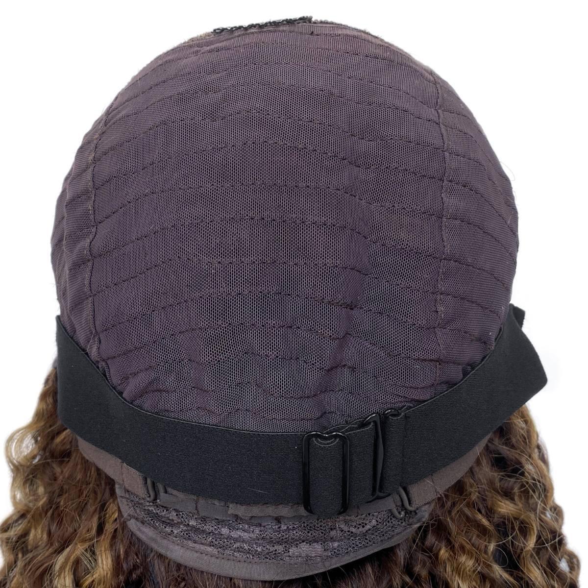 Dark Highlight Kinky Curly 5x5 HD Closure Wig - Private Label