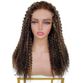 Dark Highlight Kinky Curly 5x5 HD Closure Wig - Private Label