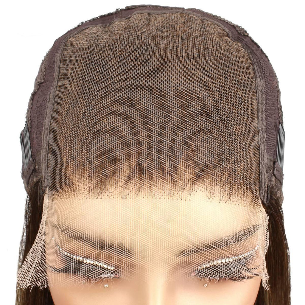 Dark Highlight Straight 5x5 HD Closure Wig - Private Label