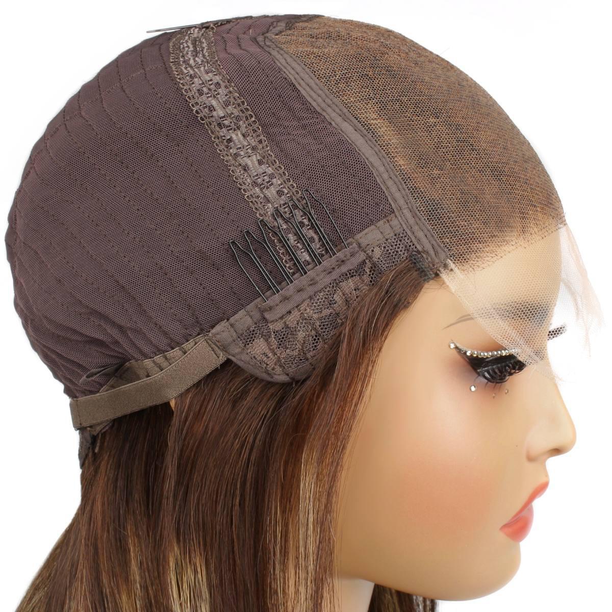 Dark Highlight Straight 5x5 HD Closure Wig - Private Label