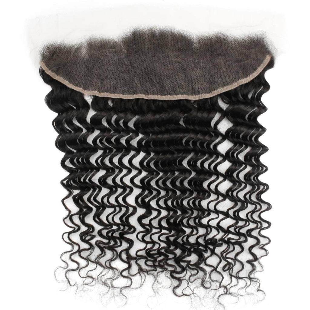 Deep Wave 13x4 HD Lace Human Hair Frontal - Private Label
