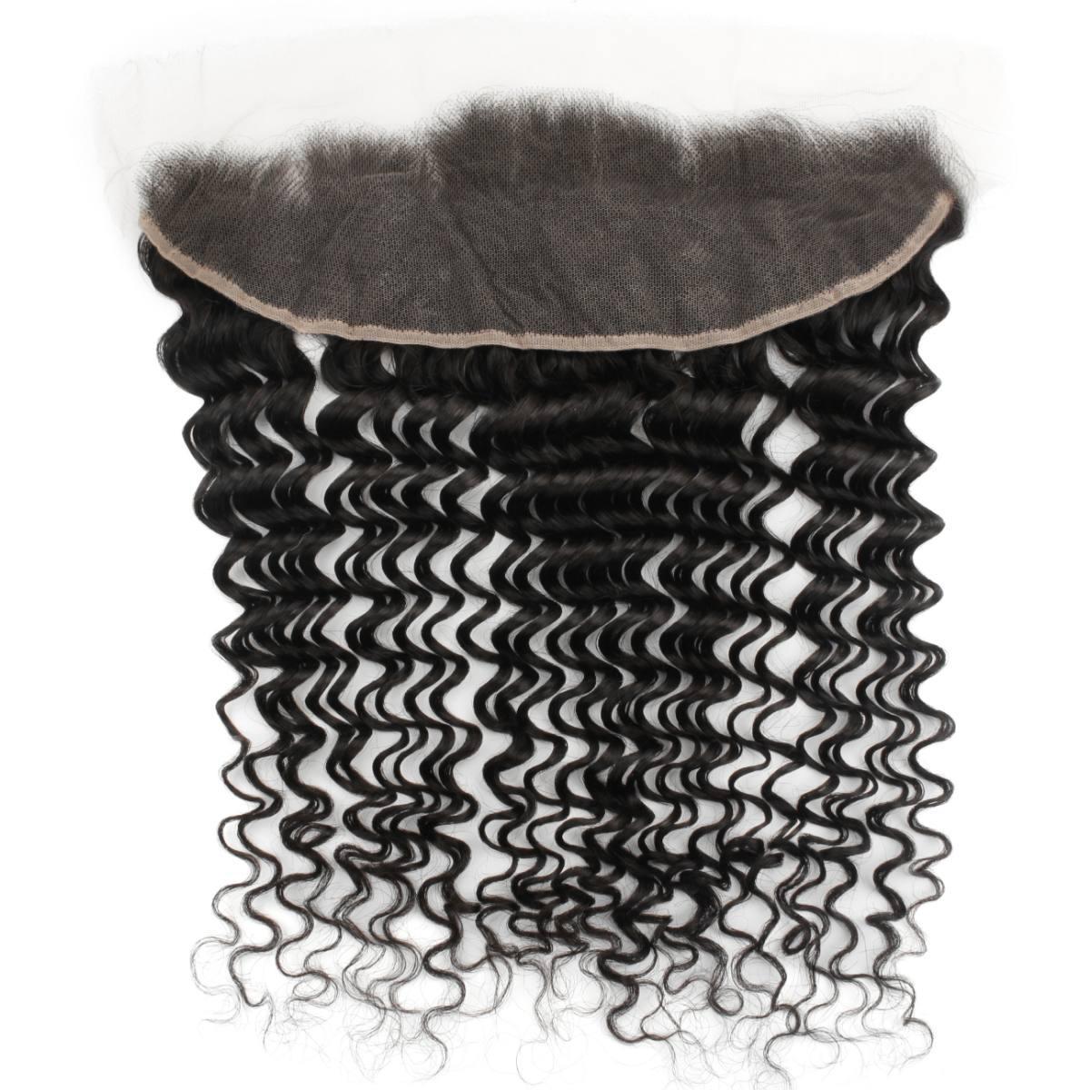 Deep Wave 13x4 HD Lace Human Hair Frontal - Private Label