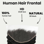 Deep Wave 13x6 HD Lace Human Hair Frontal - Private Label