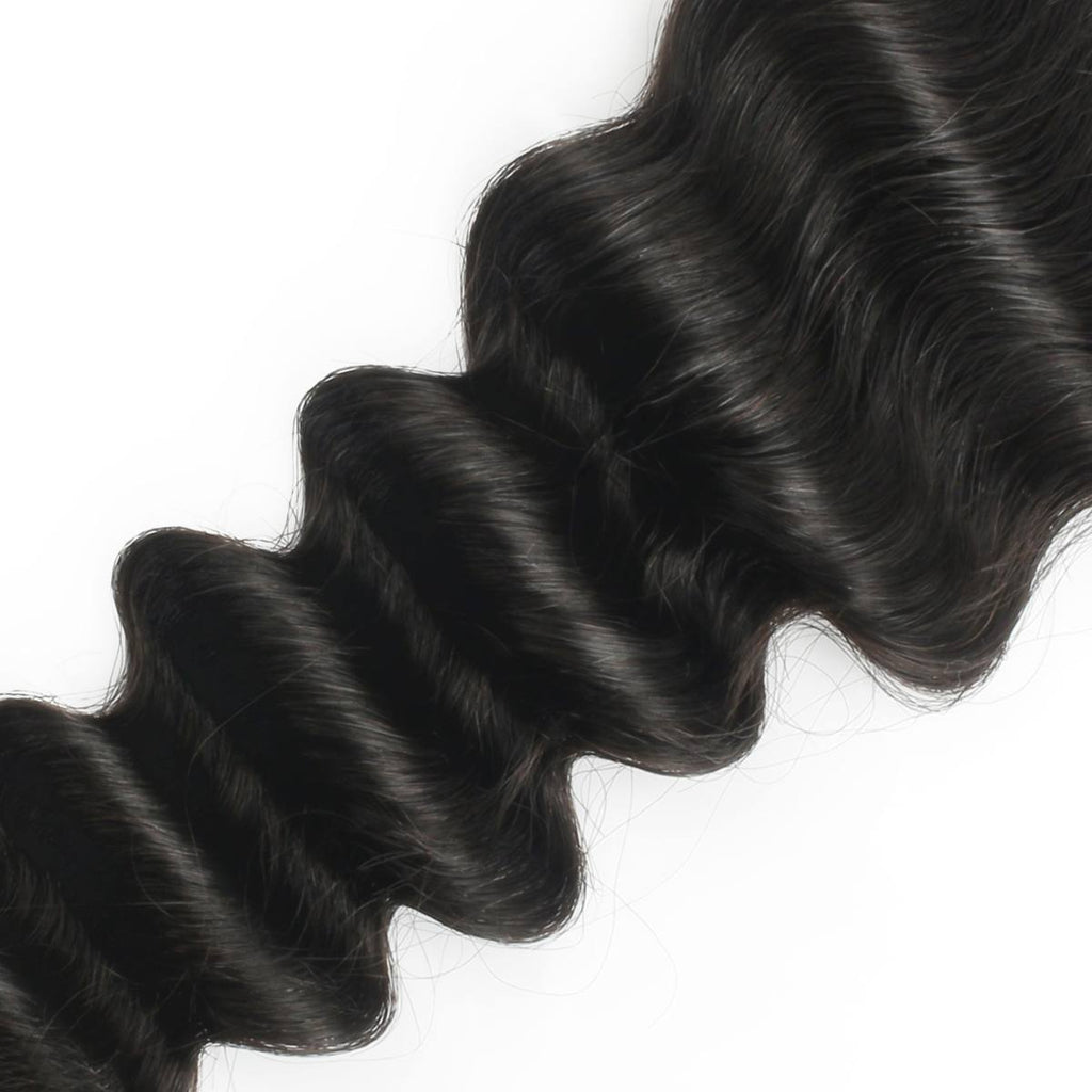 Deep Wave 2x6 Transparent Lace Human Hair Closure - Private Label