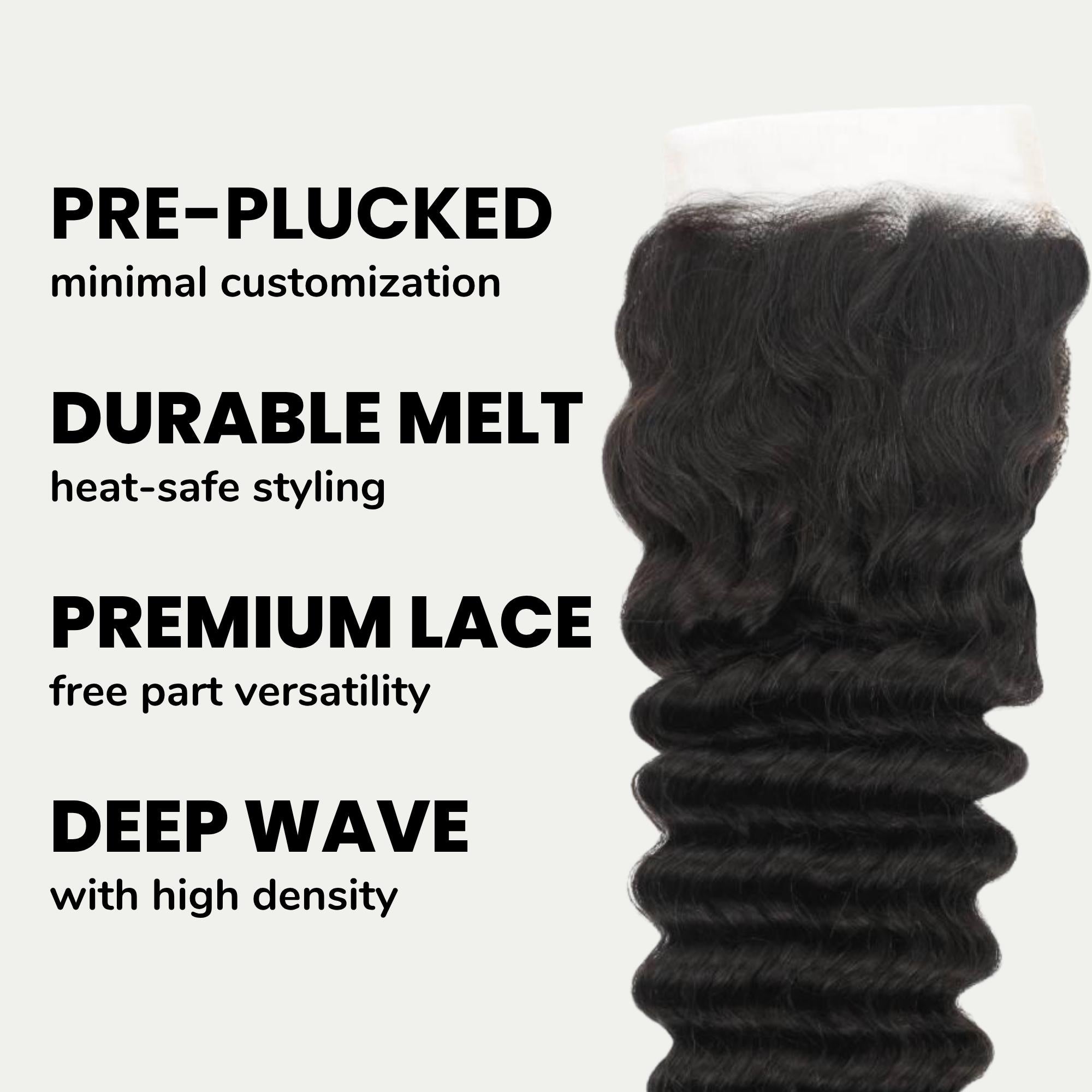 Deep Wave HD Closures | Our Waviest hair with THE Thinnest Lace