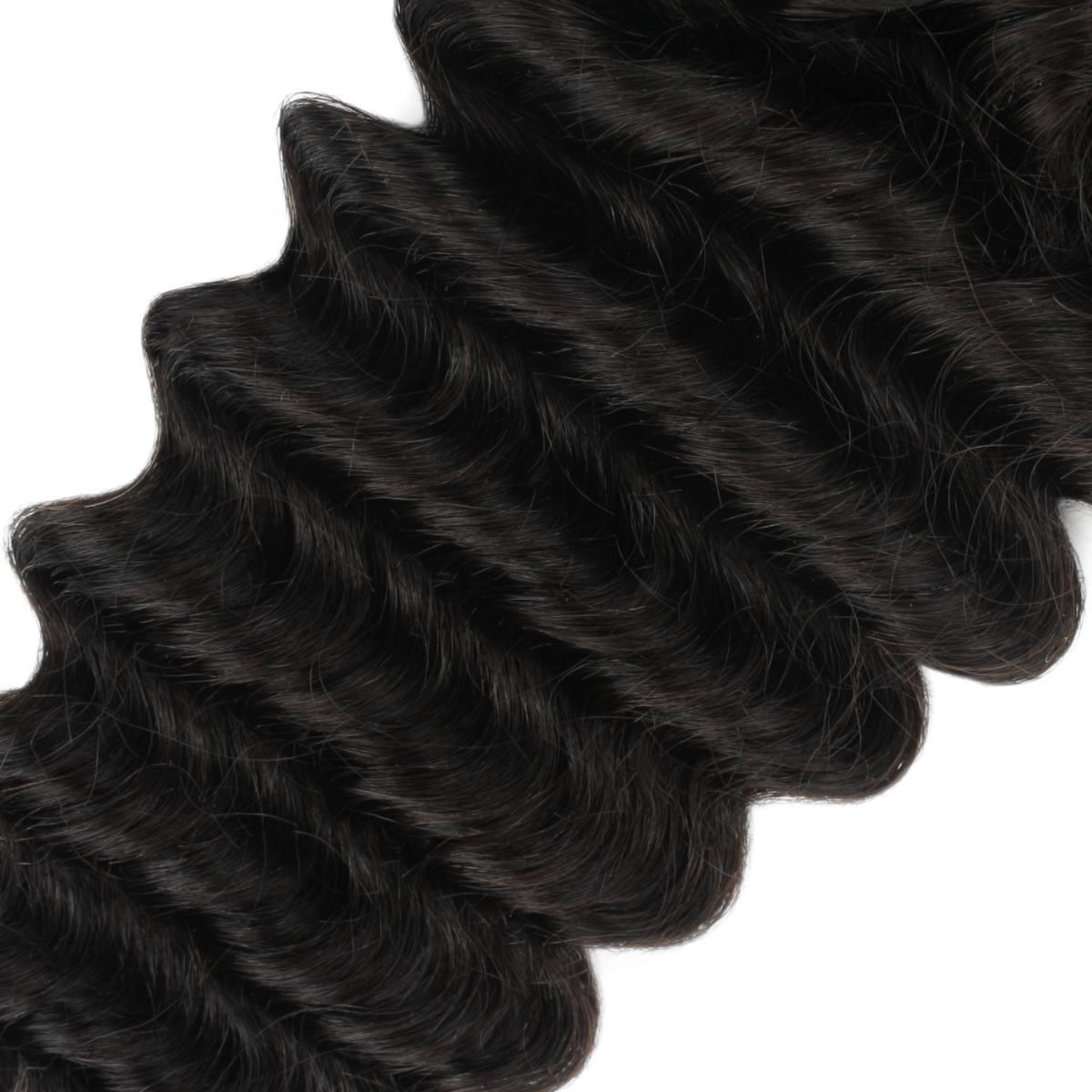 Deep Wave 4x4 HD Lace Human Hair Closure - Private Label
