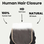 Deep Wave 5x5 HD Lace Human Hair Closure - Private Label
