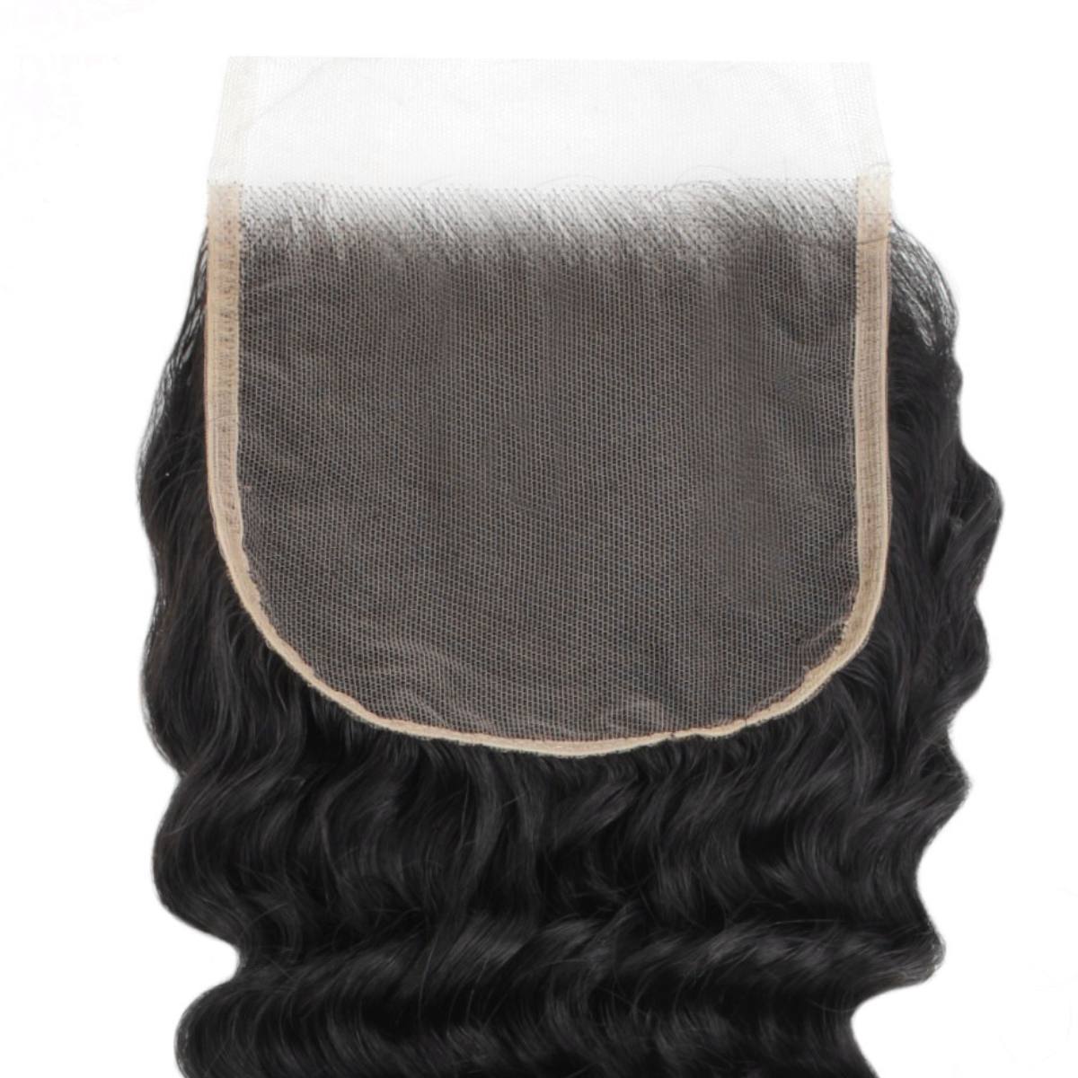 Deep Wave 5x5 Transparent Lace Human Hair Closure - Private Label