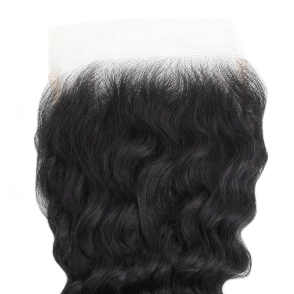 Deep Wave 5x5 Transparent Lace Human Hair Closure - Private Label