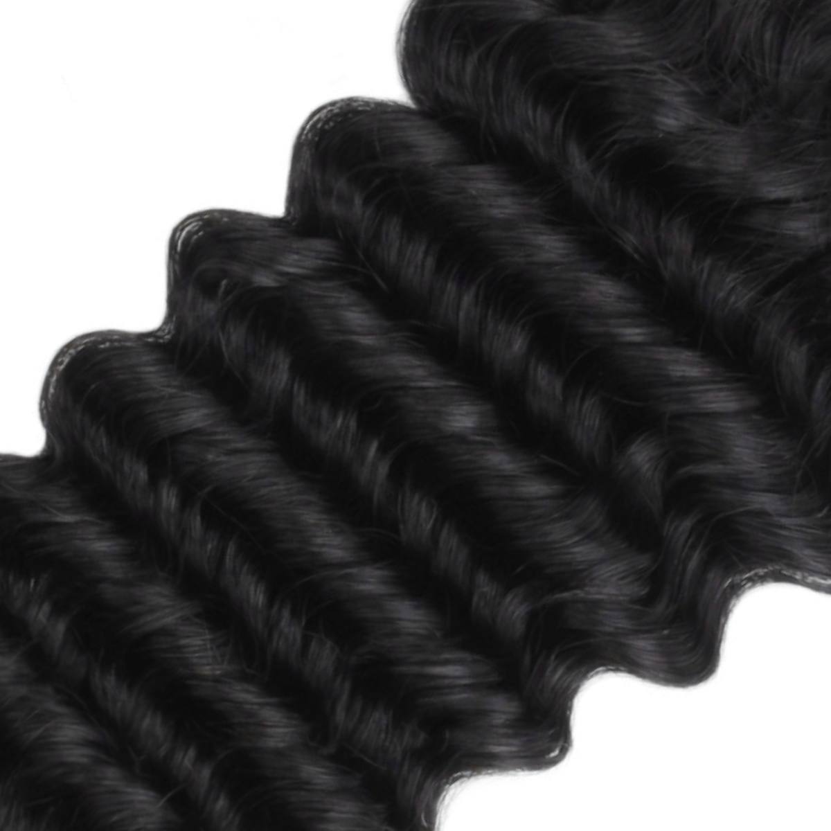 Deep Wave 5x5 Transparent Lace Human Hair Closure - Private Label