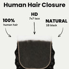 Deep Wave 7x7 HD Lace Human Hair Closure - Private Label