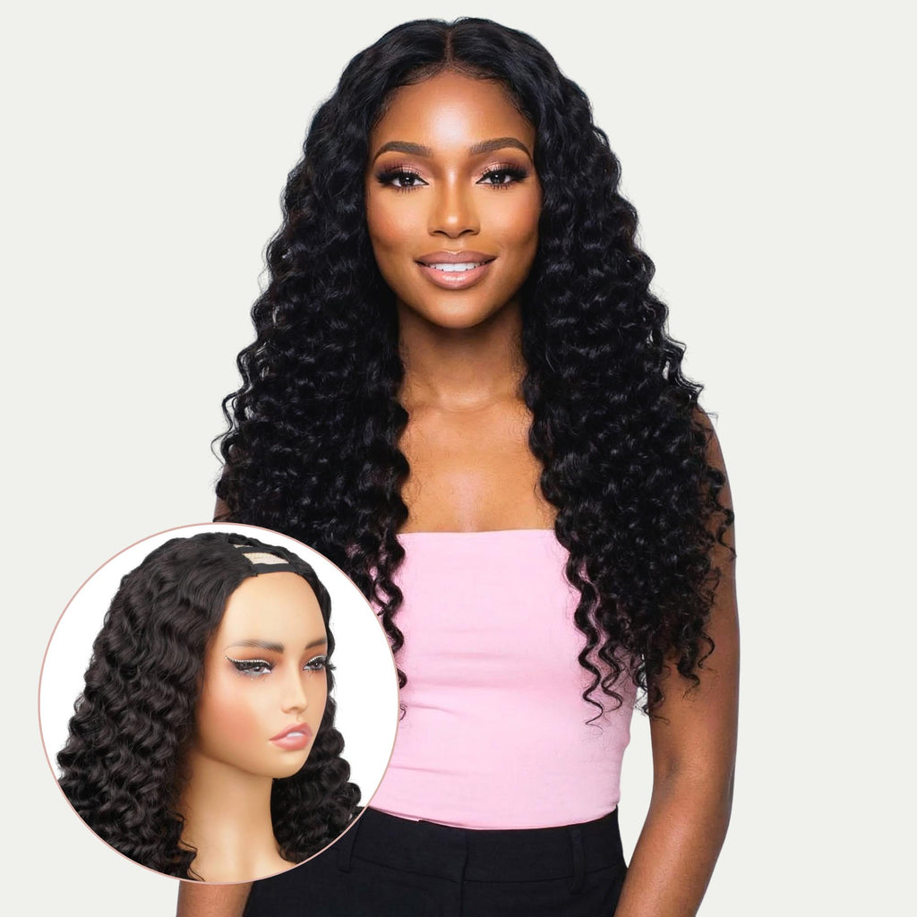 Deep Wave V Part 100% Human Hair Wig - Private Label