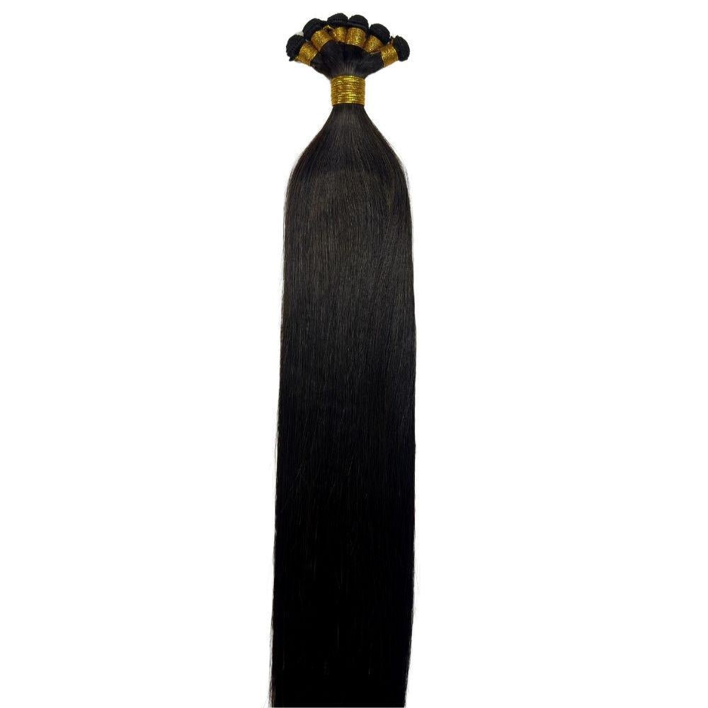 Natural Black Straight Handtied Wefts - Private Label