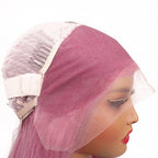 Fuchsia Straight 13x4 Transparent Lace Front Wig - Private Label