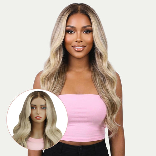 Gabriella Glueless 5x5 HD Lace Professionally Colored 100% Human Hair Closure Wig - Private Label