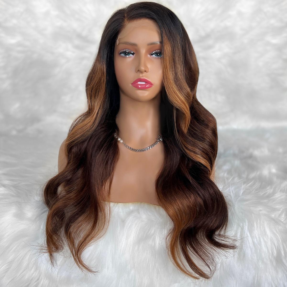 Giselle Glueless 5x5 HD Lace Professionally Colored 100% Human Hair Closure Wig - Private Label