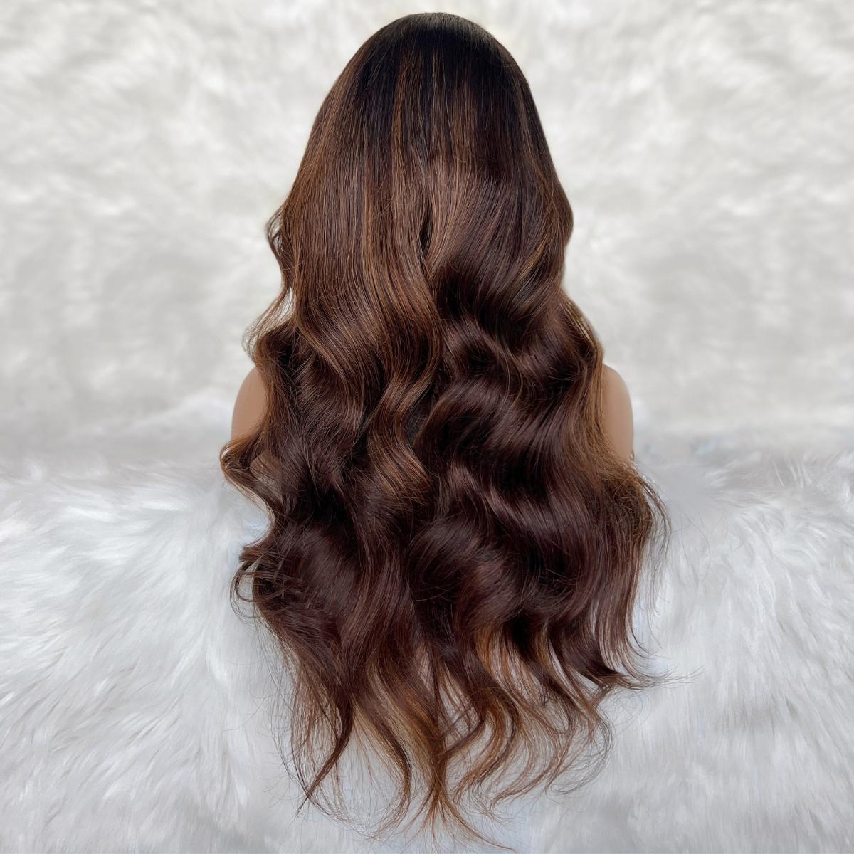 Giselle Glueless 5x5 HD Lace Professionally Colored 100% Human Hair Closure Wig - Private Label