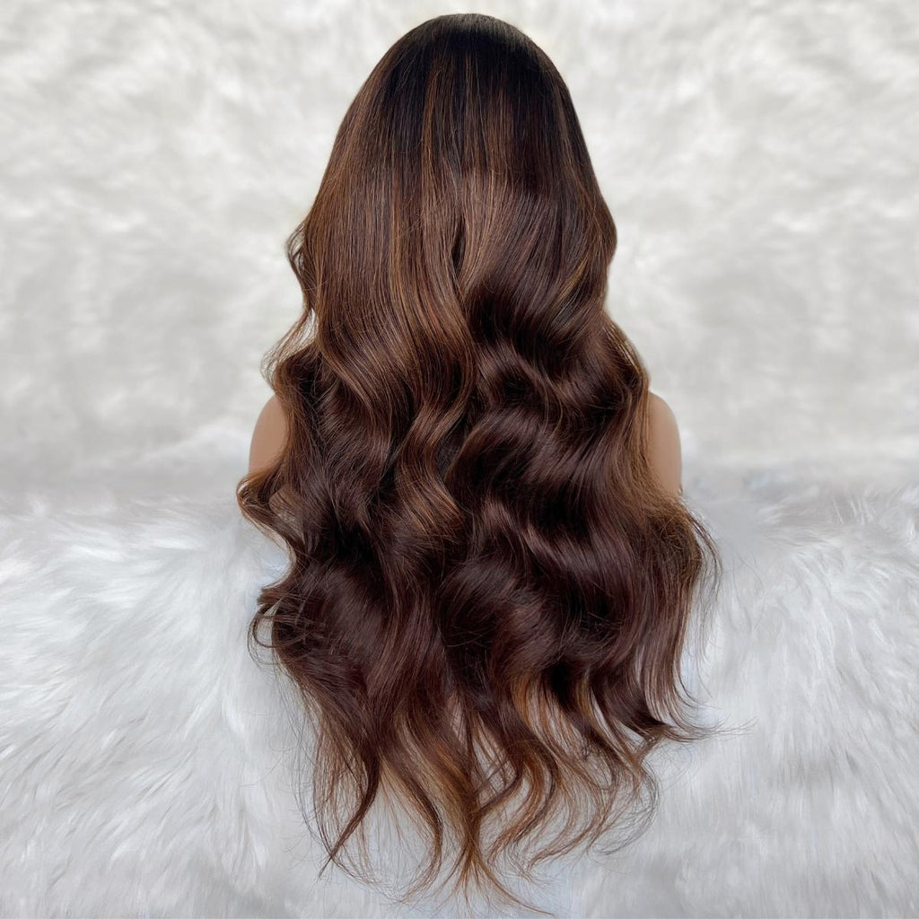 Giselle Glueless 5x5 HD Lace Professionally Colored 100% Human Hair Closure Wig - Private Label