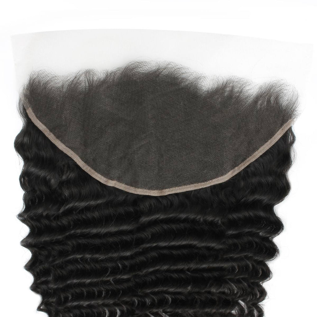 Deep Wave 13x6 HD Lace Human Hair Frontal - Private Label
