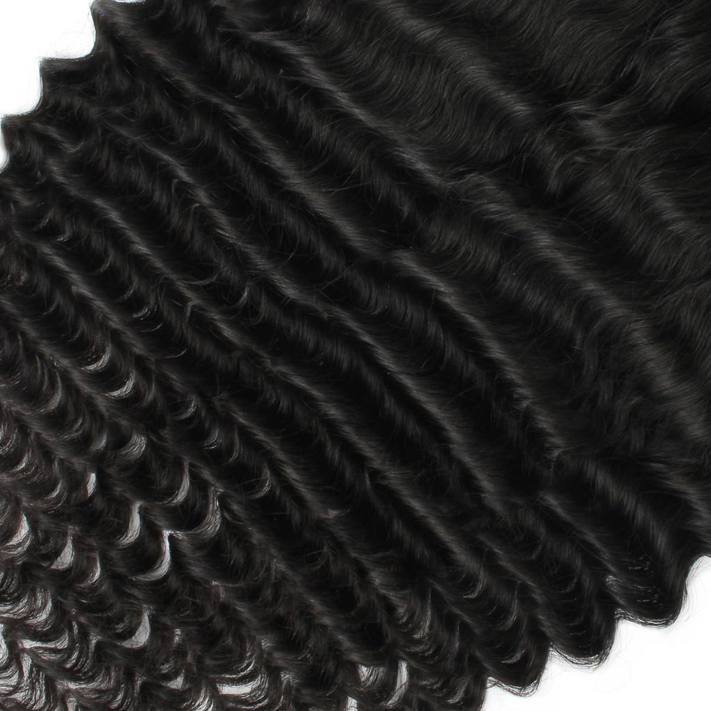 Deep Wave 13x6 HD Lace Human Hair Frontal - Private Label