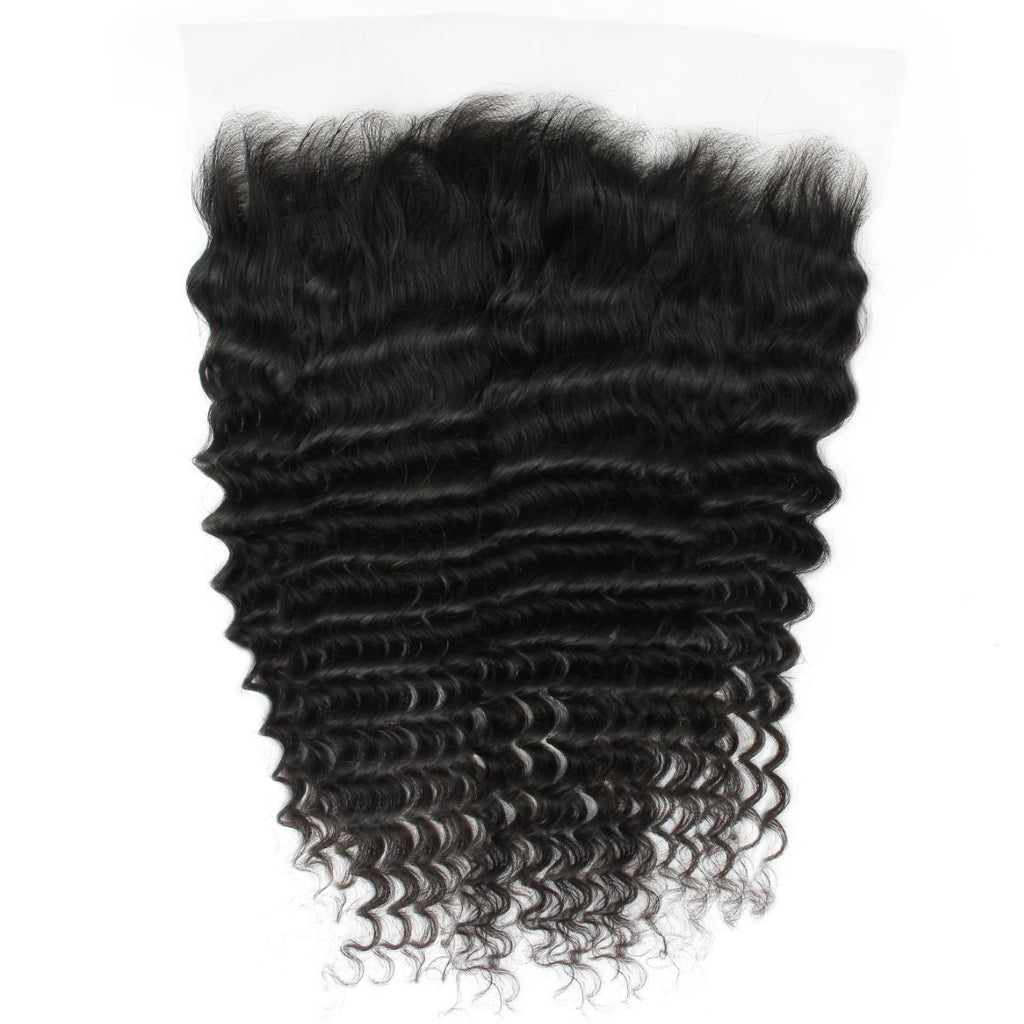 Deep Wave 13x6 HD Lace Human Hair Frontal - Private Label