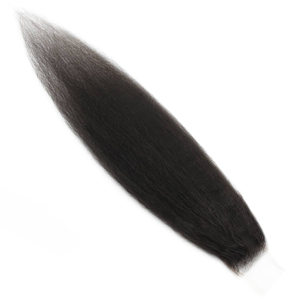 Kinky Straight 2x6 HD Lace 100% Human Hair Closure - Private Label