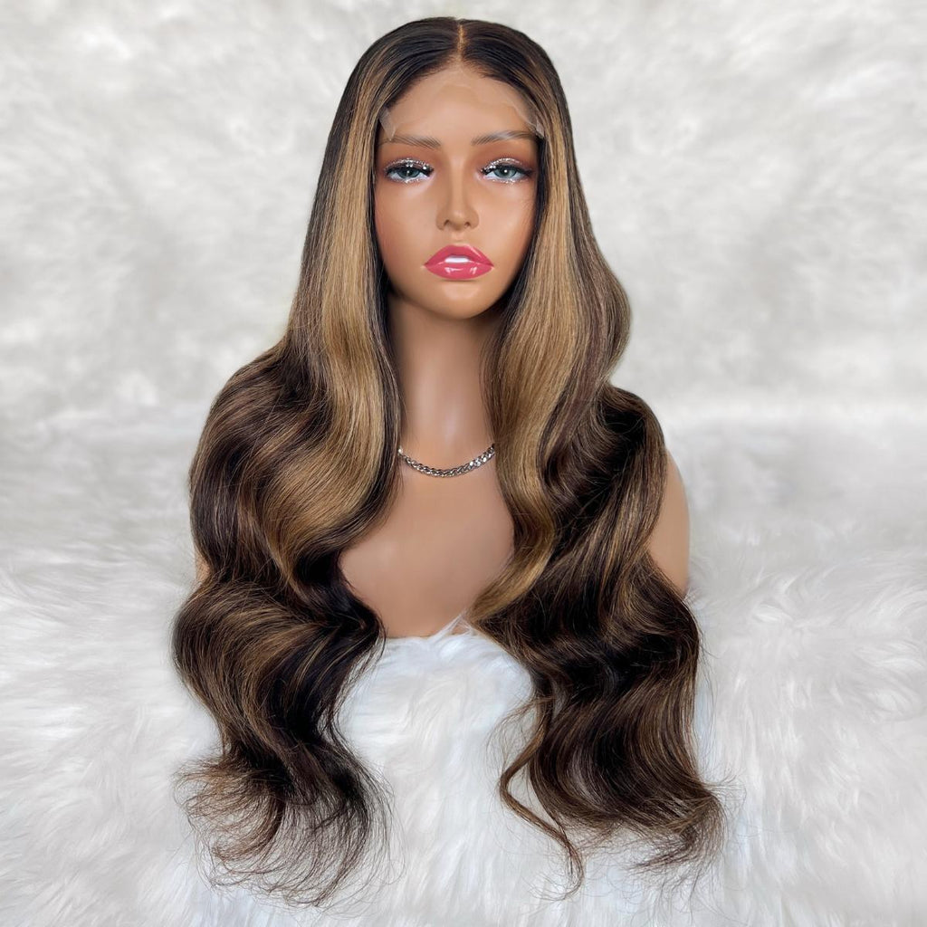 Harper Glueless 5x5 HD Lace Professionally Colored 100% Human Hair Closure Wig - Private Label