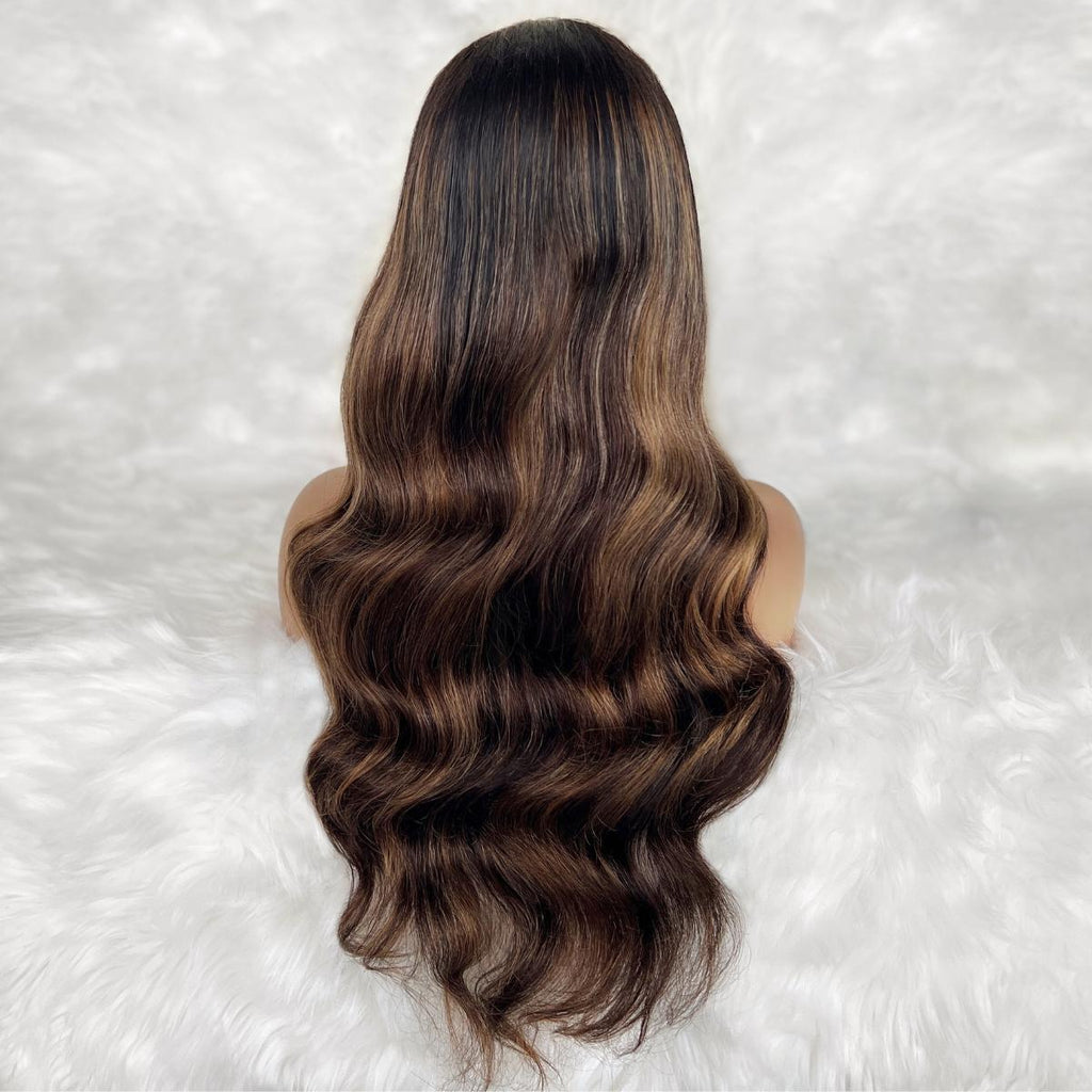 Harper Glueless 5x5 HD Lace Professionally Colored 100% Human Hair Closure Wig - Private Label