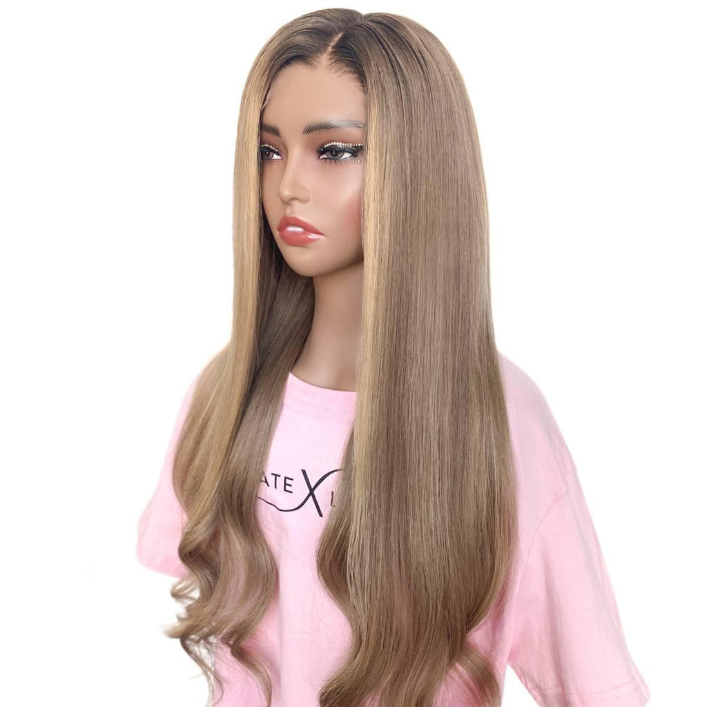 Hazel Glueless 5x5 HD Lace Professionally Colored 100% Human Hair Closure Wig - Private Label