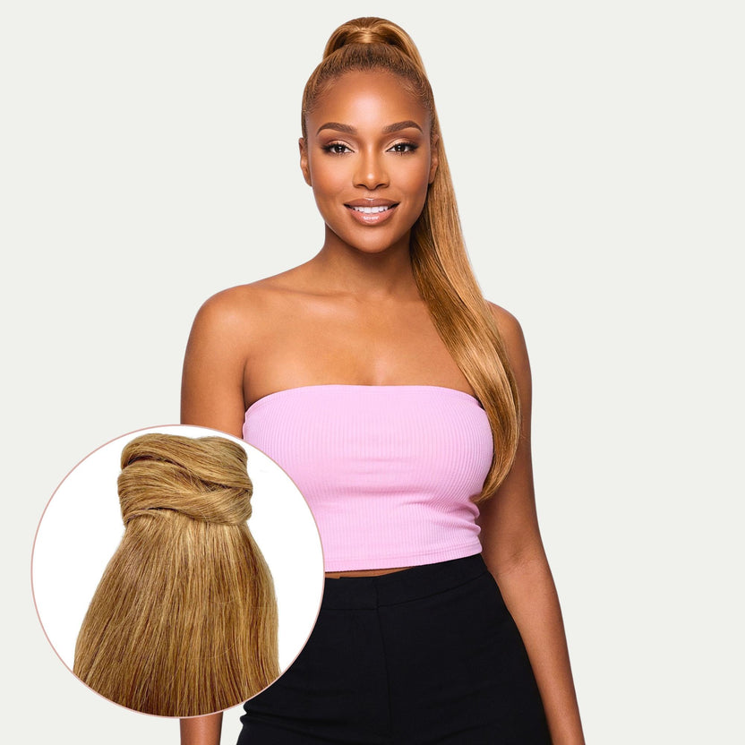 Honey Blonde 100% Human Hair Ponytail Extension – Private Label