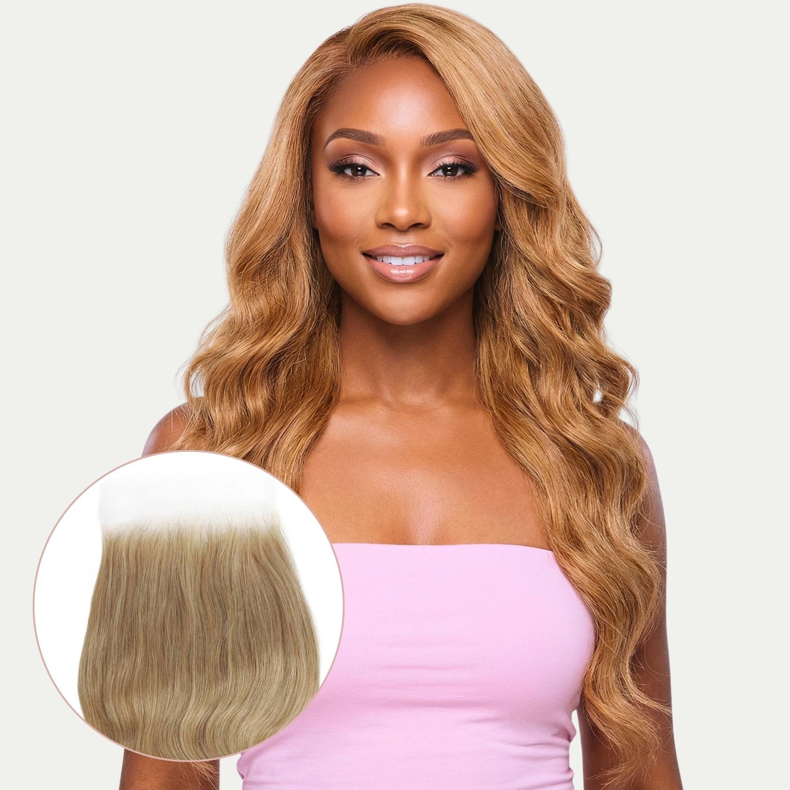 Honey Blonde Body Wave 5x5 HD Lace Human Hair Closure - Private Label
